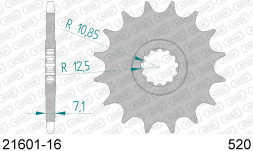 21601-16 звезда передняя KAWASAKI ZX 6 R (ведущая) стальная, 520, AFAM (JTF1536-16)