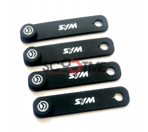 Хомуты для кабеля резиновые SYM (Комплект 4 штуки)