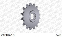 21606-16 звезда передняя YAMAHA TDM, TRX, YZF (ведущая) стальная, 525, AFAM (JTF1586.16)