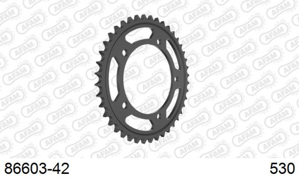 86603-42 звезда задняя SUZUKI GSF 1200 Bandit, SUZUKI SV 1000 (ведомая) стальная, 530, AFAM (JTR1800.42)