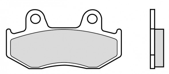 Колодки тормозные МОТО BREMBO 07038 (FDB2086 и FDB2119)