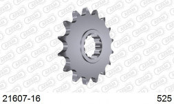 21607-16 звезда передняя YAMAHA FZ 8 Fazer, MT-09, TDM 900, YZF-R1 1000 (ведущая) стальная, 525, AFAM (JTF1591.16)