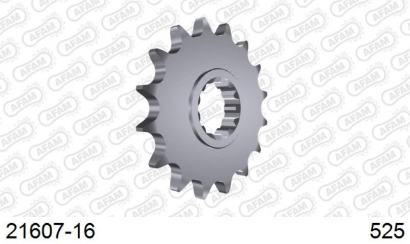 21607-16 звезда передняя YAMAHA FZ 8 Fazer, MT-09, TDM 900, YZF-R1 1000 (ведущая) стальная, 525, AFAM (JTF1591.16)