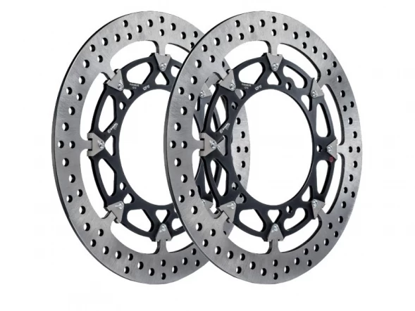 Диски тормозные передние T-Drive для Kawasaki ZX-6R 05-11, ZX-10R 04-11, ZZR-1400 06-11 BREMBO (208A98522)