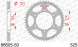 86605-50 звезда задняя TRIUMPH Daytona, TRIUMPH 800 Tiger (ведомая) стальная, 525, AFAM (JTR2014.50)