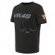 Футболка мужская DAINESE VR46 PIT LANE T-SHIRT (BLACK/FLUO-YELLOW)