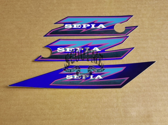 Наклейки SUZUKI SEPIA ZZ (3шт) [BLUE]