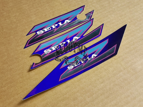 Наклейки SUZUKI SEPIA ZZ (3шт) [BLUE]