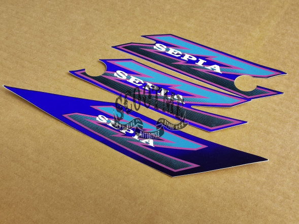 Наклейки SUZUKI SEPIA ZZ (3шт) [BLUE]