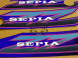 Наклейки SUZUKI SEPIA ZZ (3шт) [BLUE]