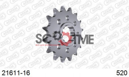 21611-16 звезда передняя YAMAHA FZ 8 Fazer, MT-09, TDM 900, YZF-R1 1000 (ведущая) стальная, 520, AFAM