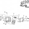 Кольца поршневые к-т SYM ATV 600LE