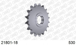 21801-18 звезда передняя YAMAHA FZ, XJR 1300, YZF 1000 (ведущая) стальная, 530, AFAM (JTF579.18)