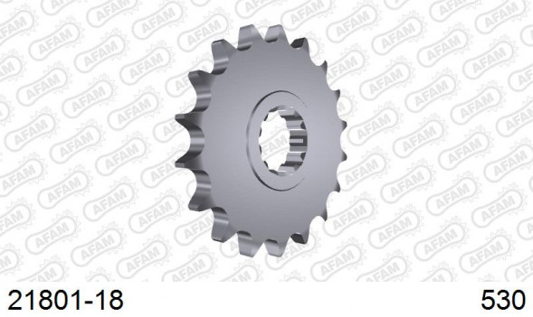 21801-18 звезда передняя YAMAHA FZ, XJR 1300, YZF 1000 (ведущая) стальная, 530, AFAM (JTF579.18)