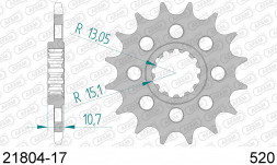 21804-17 звезда передняя YAMAHA YZF 1000 (ведущая) стальная, 520, AFAM (JTF1579.17)