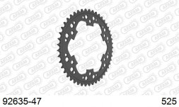 92635-47 звезда задняя BMW F 800 R (ведомая) стальная, 525, AFAM (JTR3.47)
