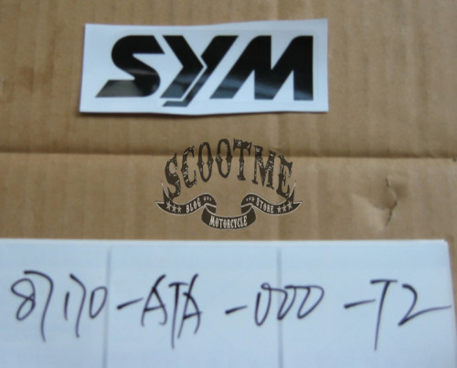 Наклейка декоративная облицовки передней SYM JET 4 50 [ЦВЕТ: BLACK]