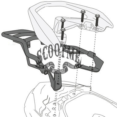 Крепеж центрального кофра GIVI Yamaha N-Max 125 (15-18)