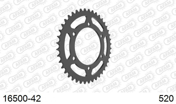 16500-42 звезда задняя KAWASAKI EX 300 Ninja, KAWASAKI GPZ 500 (ведомая) стальная, 520, AFAM (JTR486.42)
