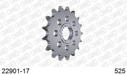 22901-17 звезда передняя SUZUKI GSX-R 1000 (ведущая) стальная, 525, AFAM