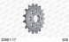 22901-17 звезда передняя SUZUKI GSX-R 1000 (ведущая) стальная, 525, AFAM