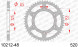 10212-48 звезда задняя HONDA CR 250, CRF 150, CRF 450 (ведомая) стальная, 520, AFAM (JTR210.48)