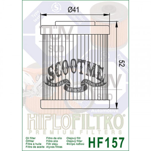 Масляный фильтр HI FLO HF157 (Х335)