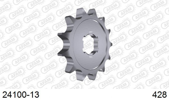 24100-13 звезда передняя KAWASAKI KX (ведущая) стальная, 428, AFAM (JTF555.13)