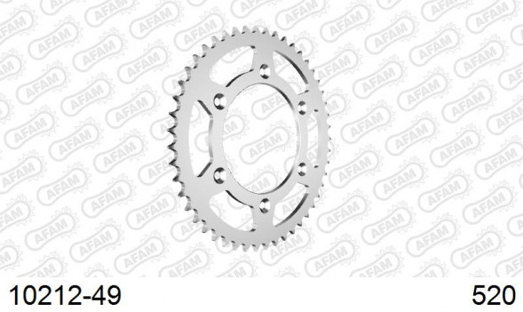 10212-49 звезда задняя HONDA CR 250, CRF 150, CRF 450 (ведомая) стальная, 520, AFAM (JTR210.49)