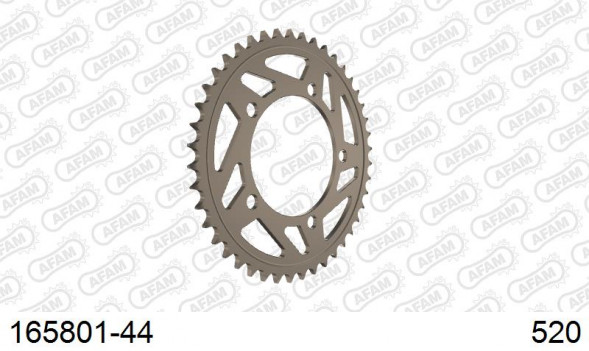 165801-44 звезда задняя BMW S 1000 R (ведомая) алюминиевая, HARD, AFAM (JTA75.44)