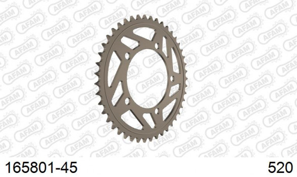 165801-45 звезда задняя BMW S 1000 R (ведомая) алюминиевая, HARD, AFAM (JTA75.45)