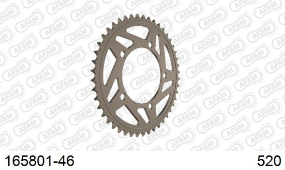 165801-46 звезда задняя BMW S 1000 R (ведомая) алюминиевая, HARD, AFAM