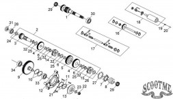 Подшипник шариковый радиальный 6207 SYM ATV 600LE