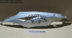 Облицовка задняя левая SYM SYMPHONY 50SR [SILVER S-880S]