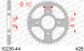 10236-44 звезда задняя HONDA CB 125 (ведомая) стальная, 428, AFAM (JTR1221.44)