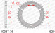 10337-36 звезда задняя HONDA CB 300, HONDA CBR 300 (ведомая) стальная, 520, AFAM (JTR1220.36)
