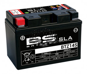 Аккумулятор BS-BATTERY BTZ14S (FA)/(YTZ14S)