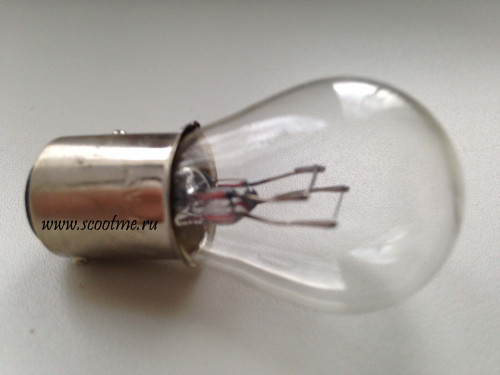 Лампа 12V21/5W (с цоколем, стоп-сигнал)