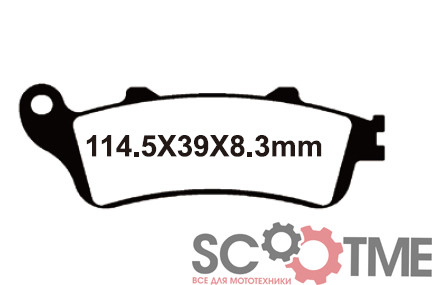 SNT-F144 Тормозные колодки дисковые мото YONGLI Sintered (FDB2098ST)