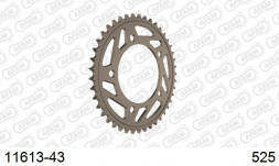 11613-43 звезда задняя HONDA CB CBR 600, HONDA VTR 1000 (ведомая) алюминиевая, 525, AFAM (JTA1304.43)