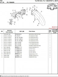 Крыло переднее SYM MAXSYM TL 500i [ЦВЕТ: WH-300P]